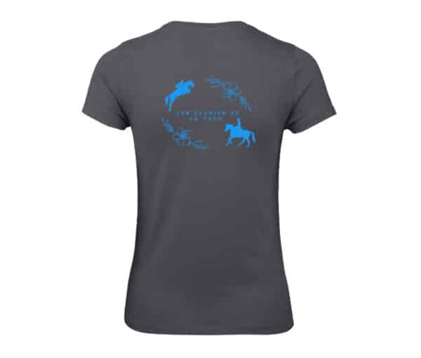 T-SHIRT (homme) - Les écuries de la Tour - Gris Anthracite - BC03T – Image 2