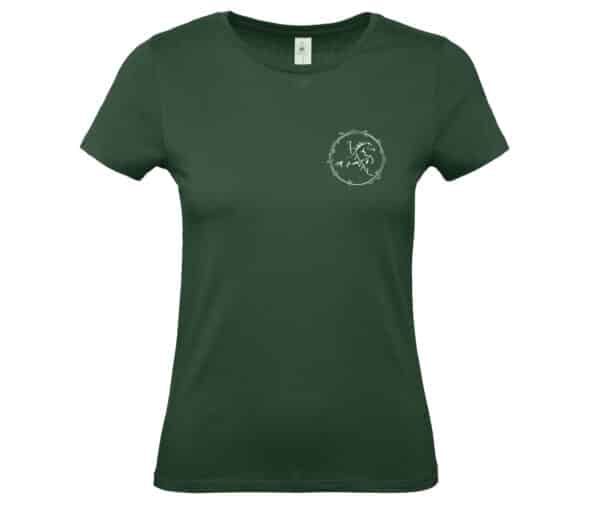 T-SHIRT (femme) - ICAVAL Association Équestre - Vert Foret - BC04T