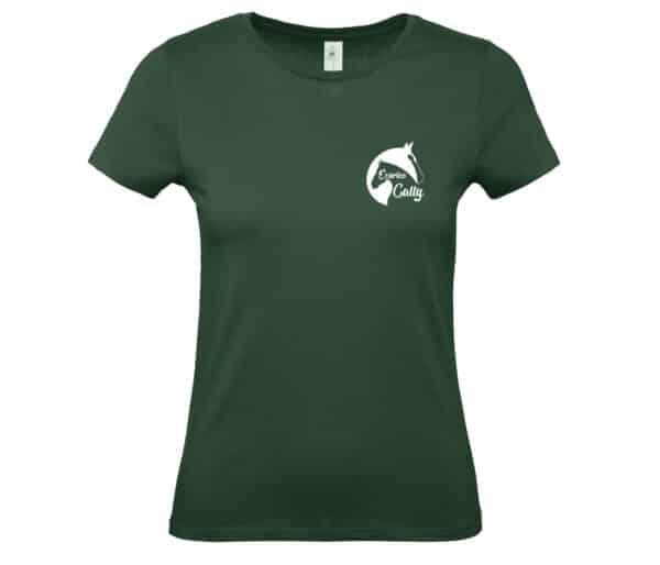 T-SHIRT (femme) - Association Ecuries Cally - Vert Foret - BC04T