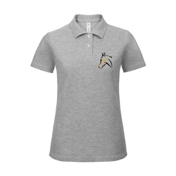 Polo premium (femme) - ACN Ecurie - Gris chiné - BCW463