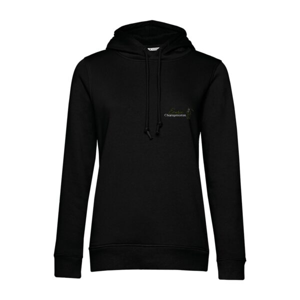 SWEAT A CAPUCHE (femme) – Ecurie Alexis Piolin - Noir - BCW34B