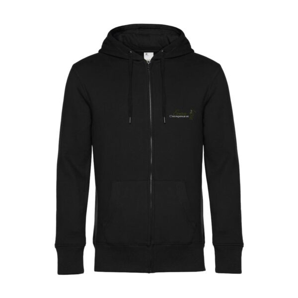 SWEAT ZIPPÉ (Homme) - Ecurie Alexis Piolin - Noir - BCU03K