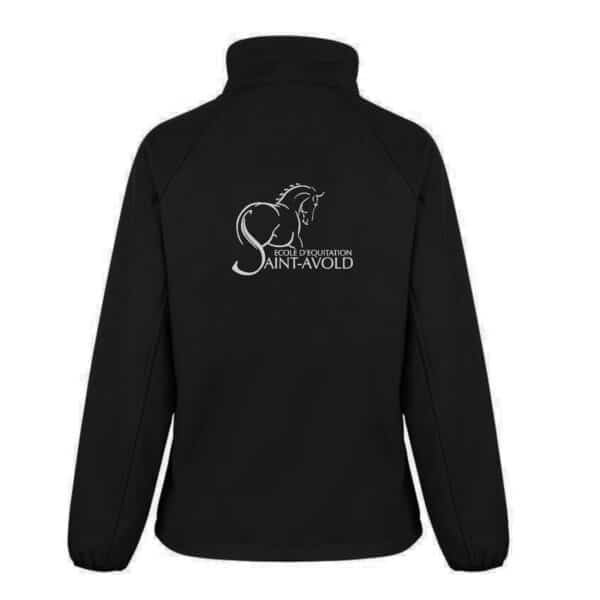 SOFTSHELL ECO (femme) – école d équitation saint avold - Noir - R231F – Image 2