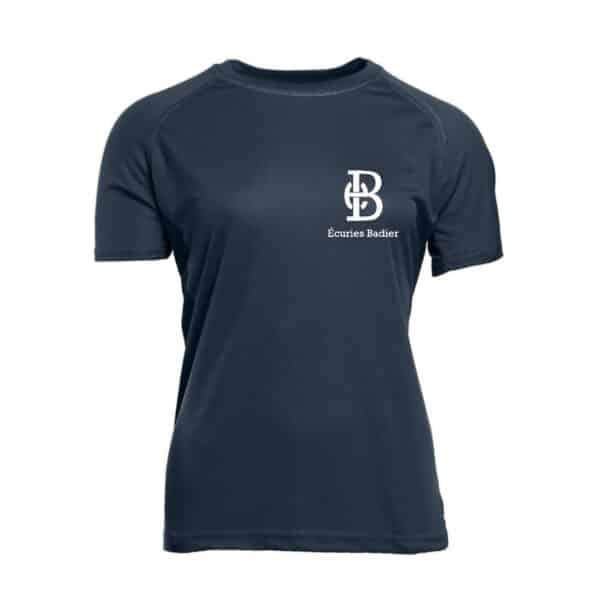 T-Shirt respirant (femme) - Écuries Badier - Navy - PK141