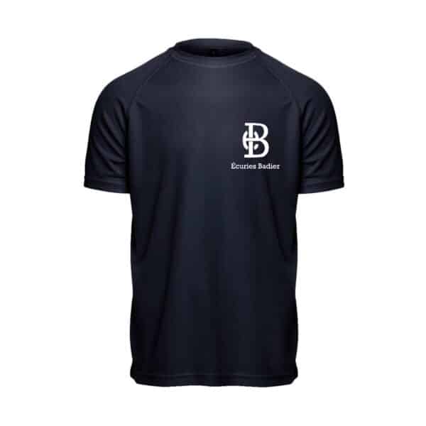 T-Shirt respirant (homme) - Écuries Badier - Navy - PK140