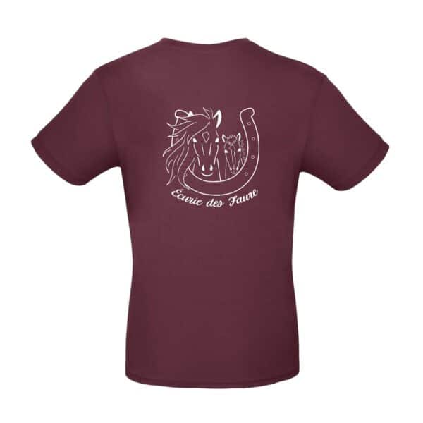 T-SHIRT (homme) - Héloïse faure - Bordeaux - BC03T – Image 2