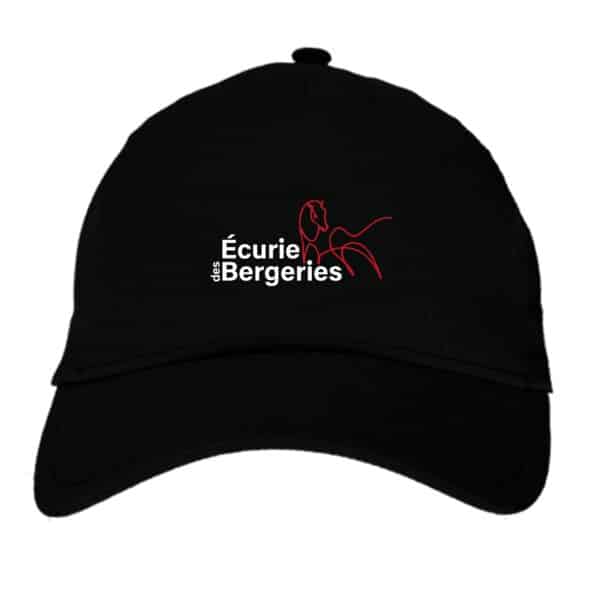 CASQUETTE - Ecurie des Bergeries – Noir - BF015