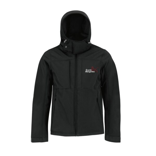 SOFTSHELL (homme) - Ecurie des Bergeries – Noir - BC650