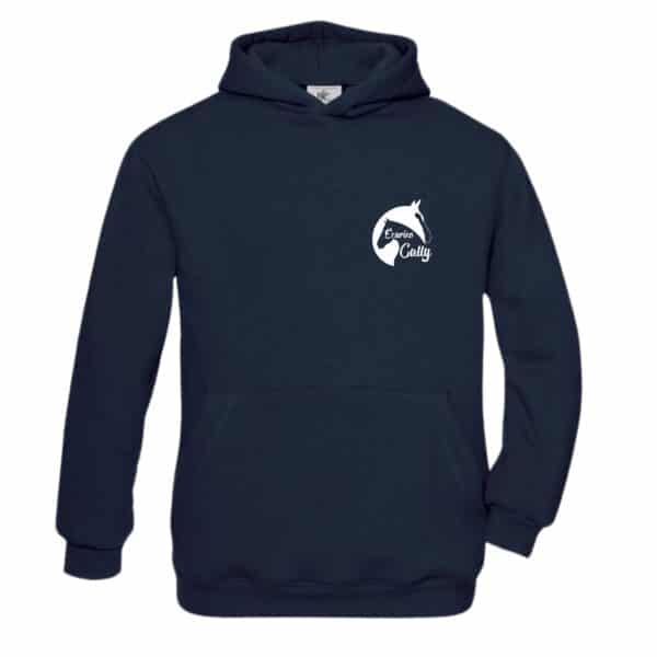 SWEAT A CAPUCHE (enfant) - Association Ecuries Cally - Navy - BC511