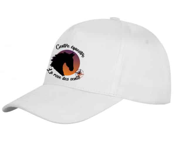 CASQUETTE - Centre Équestre la Rose des Vents - Blanc - BF015