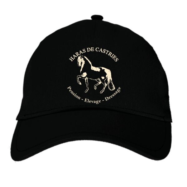 CASQUETTE - haras de Castries - Noir - BF015 – Image 2