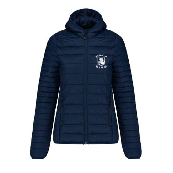 DOUDOUNE AVEC MANCHES ET CAPUCHE (femme) - Caval'Cat - Navy - K6111