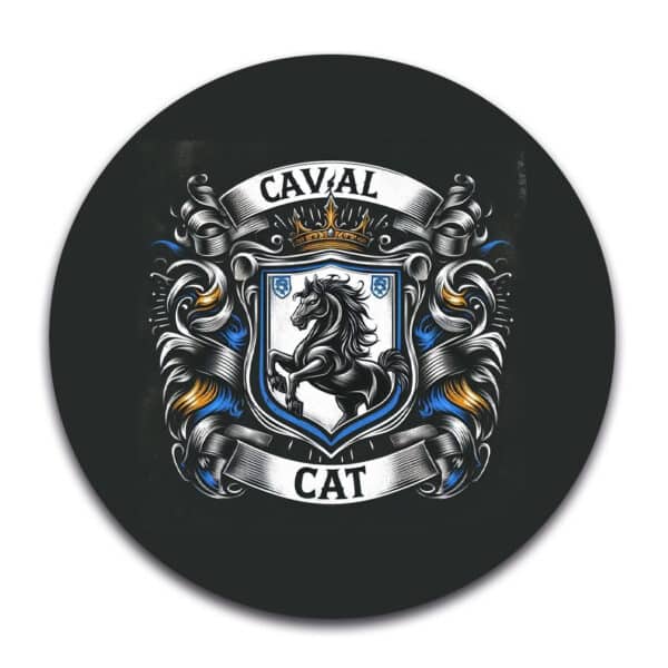 STICKER ROND - Caval'Cat - STI001