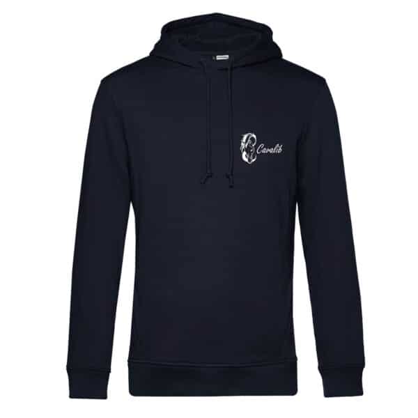 SWEAT A CAPUCHE (homme) - Cavalib - Navy - BCU33B