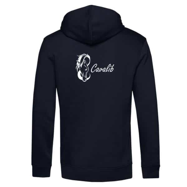 SWEAT A CAPUCHE (homme) - Cavalib - Navy - BCU33B – Image 2