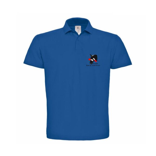 Polo premium (homme) - Écurie Karine Dercourt - Bleu roi - BCU426