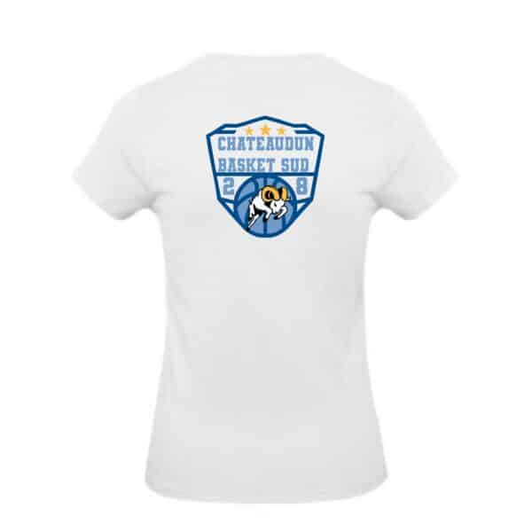 T-SHIRT (femme) - Châteaudun Basket sud 28 - BC04T – Image 6