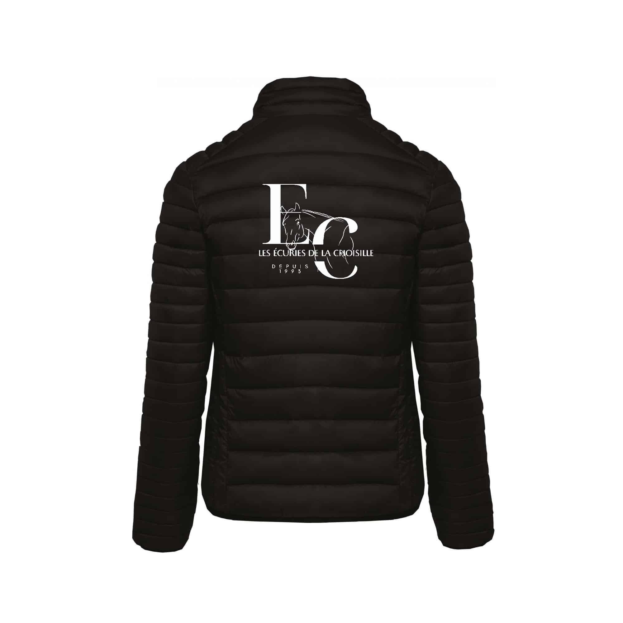DOUDOUNE AVEC MANCHES (femme) - les ecuries de la choisille - Noir - K6121 – Image 3