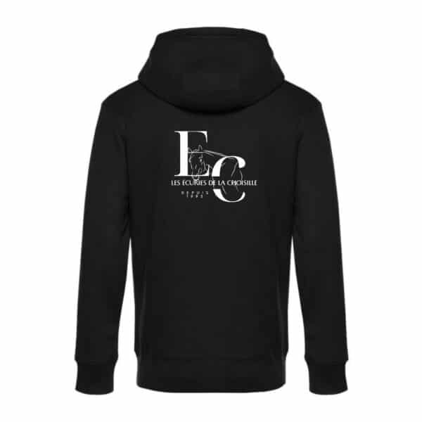 SWEAT ZIPPÉ (enfant) - les ecuries de la choisille - Noir - K455 – Image 2