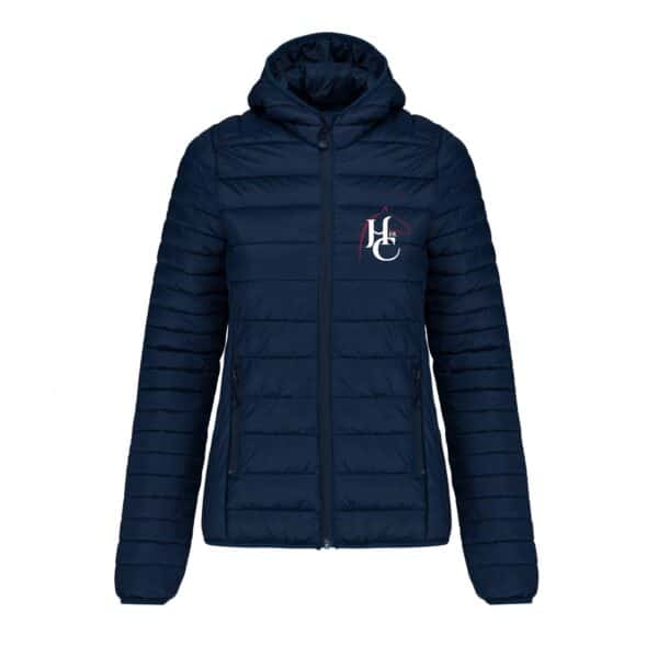 DOUDOUNE AVEC MANCHES ET CAPUCHE (femme) - HDLC Haras de la Clairière - Navy - K6111