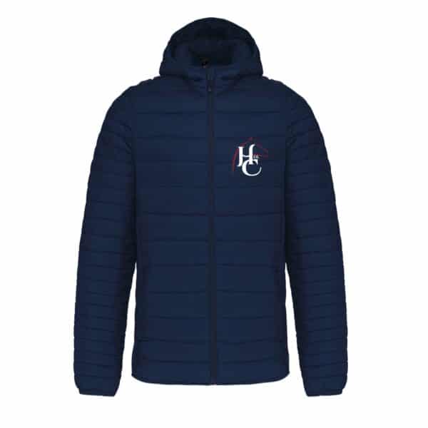 DOUDOUNE AVEC MANCHES ET CAPUCHE (homme) - HDLC Haras de la Clairière - Navy - K6110