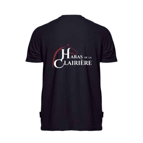 T-Shirt respirant (homme) - HDLC Haras de la Clairière - Navy - PK140 – Image 2