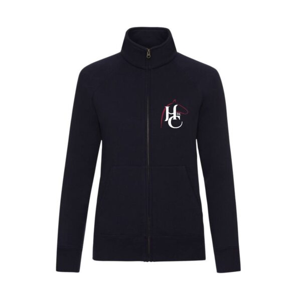 SWEAT ZIPPE SANS CAPUCHE (femme) - HDLC Haras de la Clairière - Navy - SC366