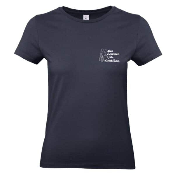 T-SHIRT (femme) - Les écuries de Coatélan - Navy - BC04T