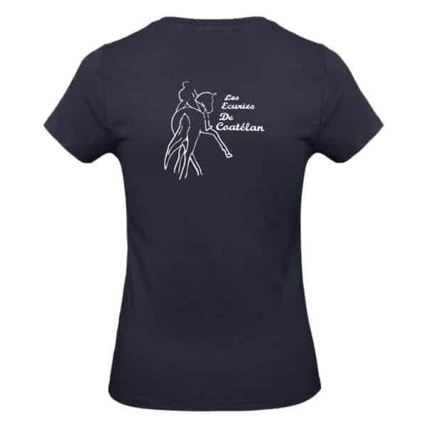 T-SHIRT (femme) - Les écuries de Coatélan - Navy - BC04T – Image 2