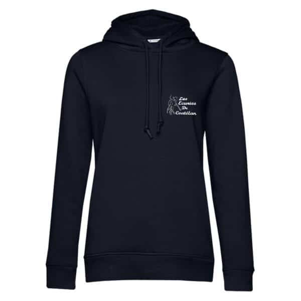 SWEAT A CAPUCHE (femme) – Les écuries de Coatélan - Navy - BCW34B