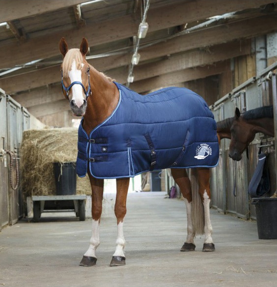 Couverture d'écurie RIDING WORLD - Ranch Horse Lover - Bleu Marine/Bleu Ciel - 400505