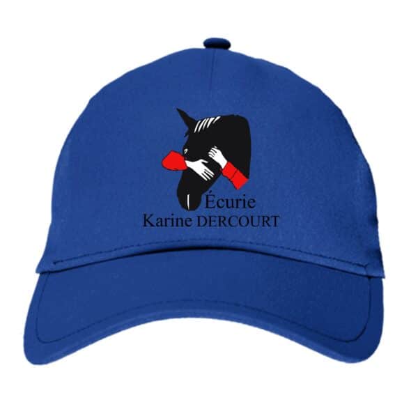 CASQUETTE - Écurie Karine Dercourt - Bleu roi - BF015