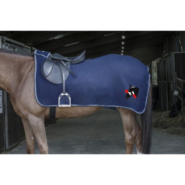 Couvre-reins polaire Riding World - Écurie Karine Dercourt - Navy - 400154