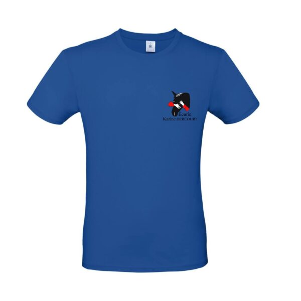 T-SHIRT (homme) - Écurie Karine Dercourt - Bleu roi - BC03T