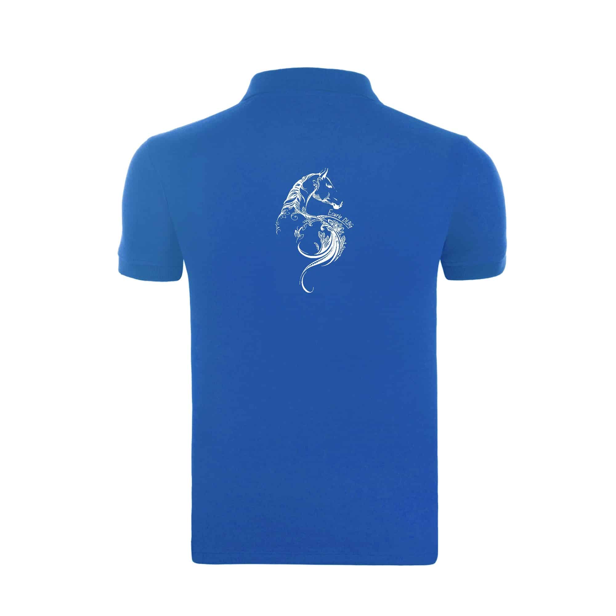 POLO (homme) - Ecurie DLBG - Bleu roi - BCID1 – Image 3