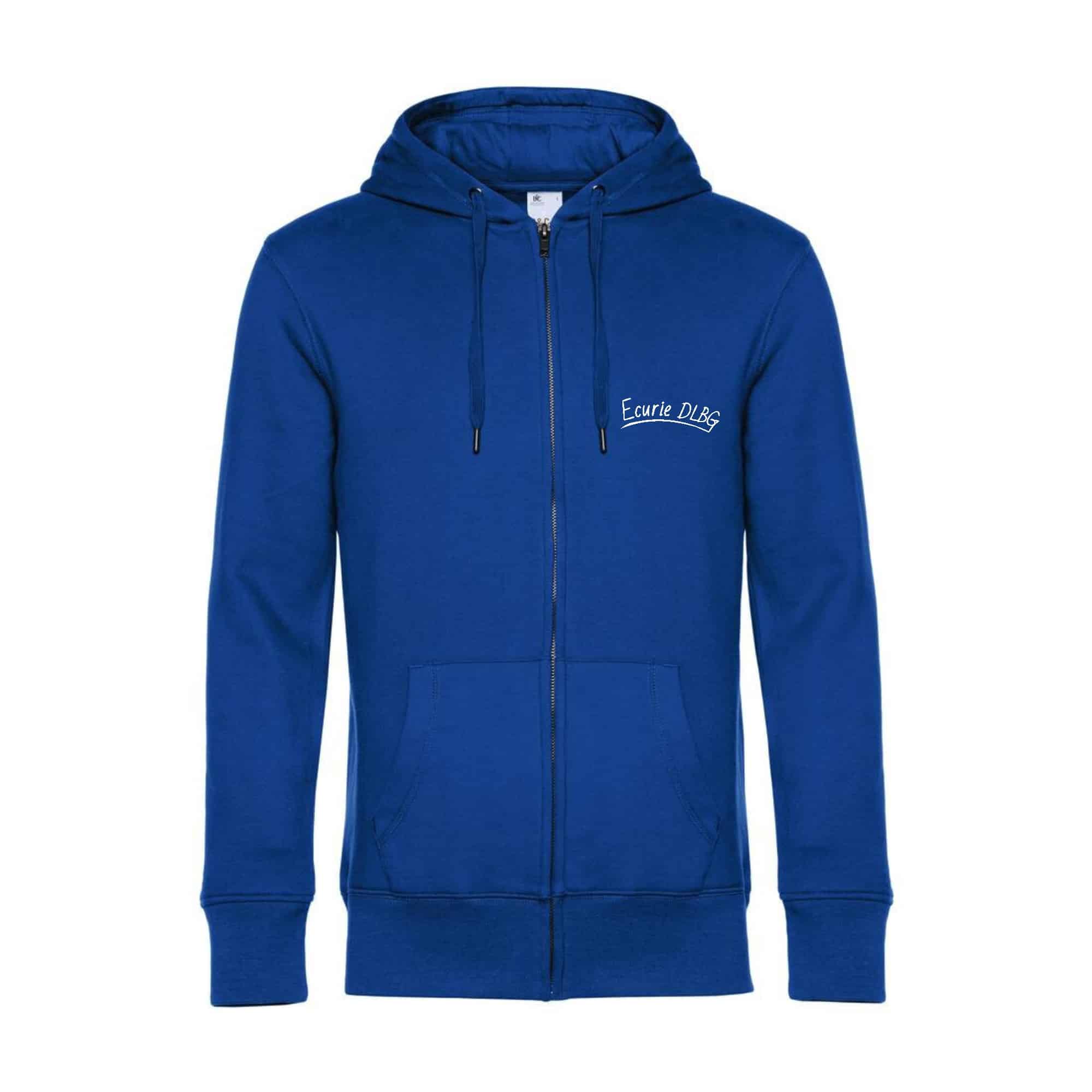 SWEAT ZIPPÉ (enfant) - Ecurie DLBG - Bleu roi - K455