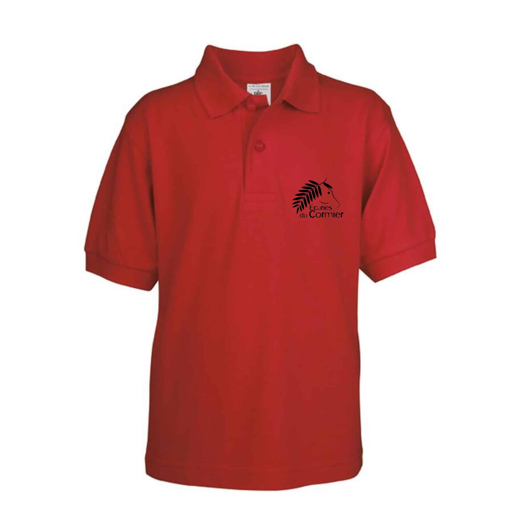 POLO premium (enfant) - DOYON Ludivine - Rouge - K249