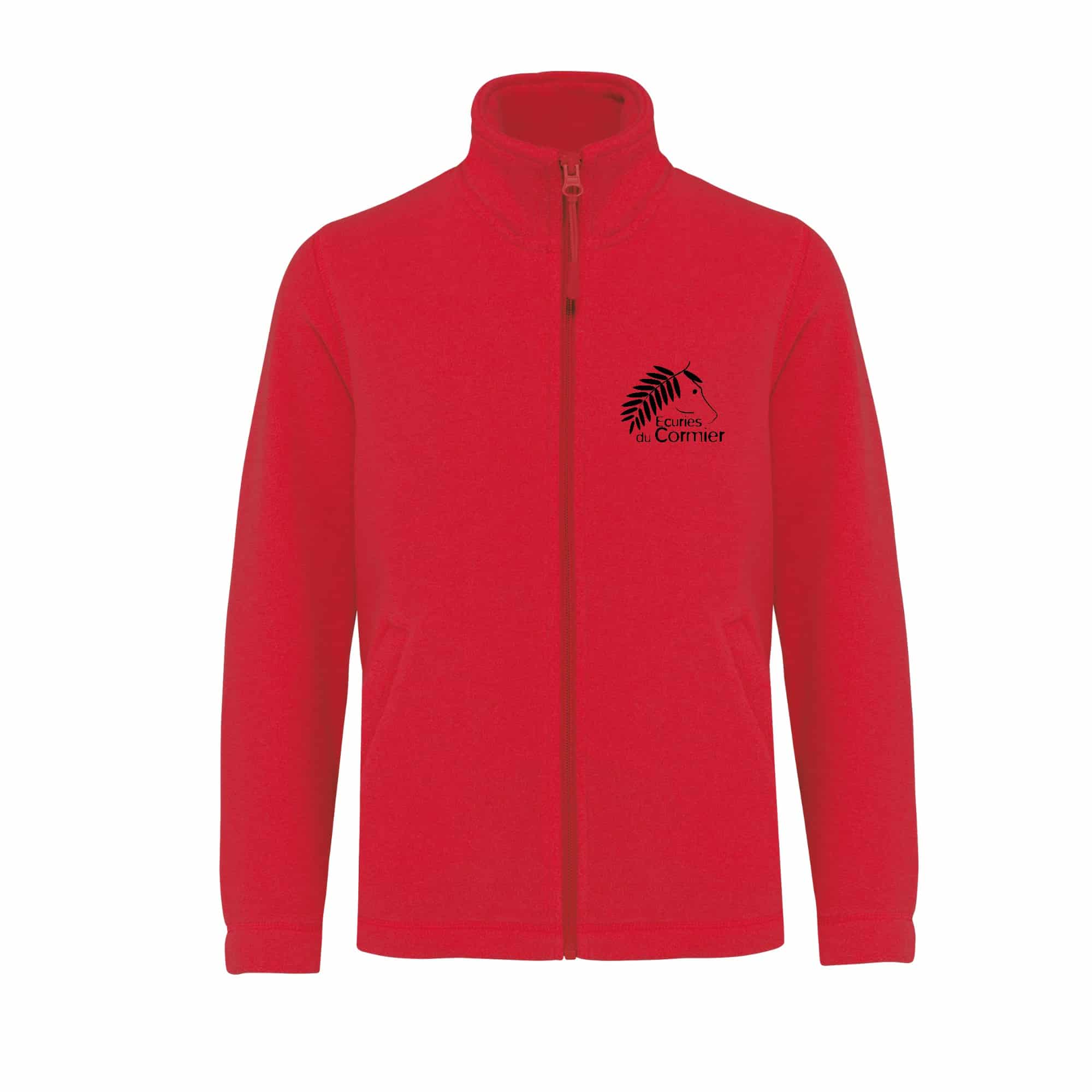 Veste micropolaire zippée (enfant) – DOYON Ludivine - Rouge – K920