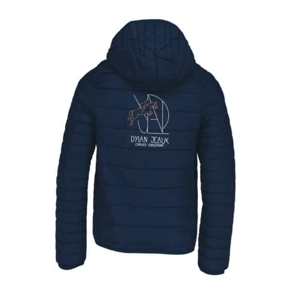 DOUDOUNE AVEC MANCHES ET CAPUCHE (enfant) - Dylan Jeaux - Navy - K6112 – Image 2