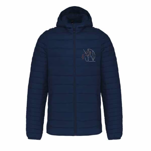 DOUDOUNE AVEC MANCHES ET CAPUCHE (homme) - Dylan Jeaux - Navy - K6110