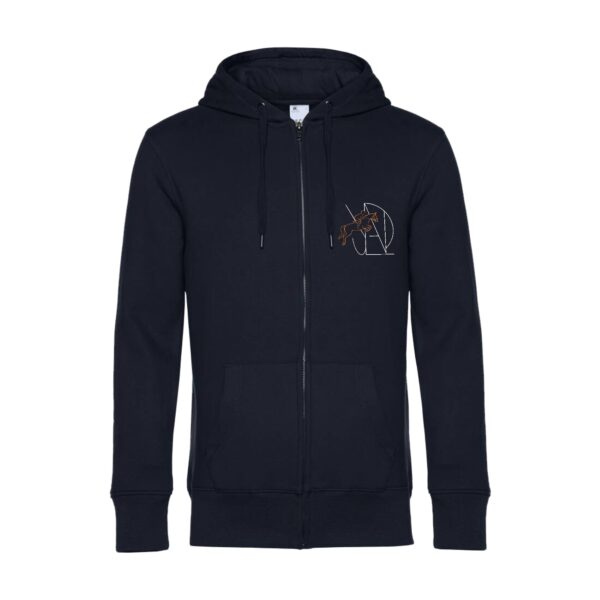 SWEAT ZIPPÉ (enfant) - Dylan Jeaux - Navy - K455