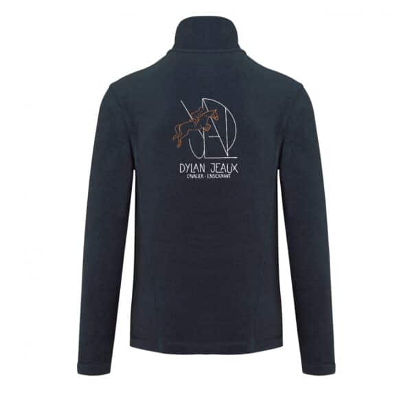 Veste micropolaire zippée (homme) – Dylan Jeaux - Navy – K911 – Image 2