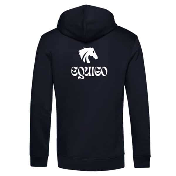 SWEAT A CAPUCHE (homme) - Equigo - Navy - BCU33B – Image 2