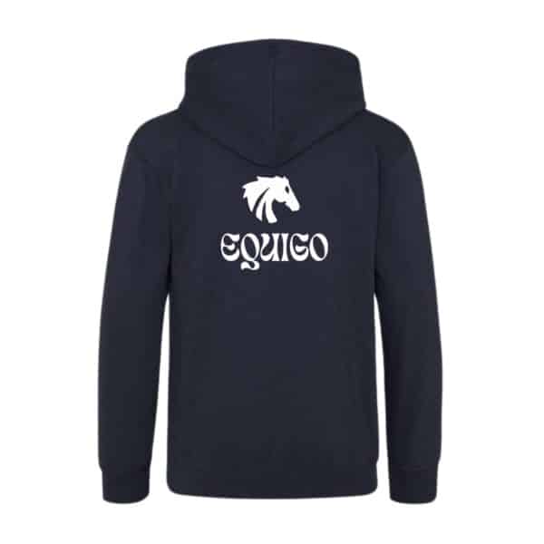 SWEAT A CAPUCHE (enfant) - Equigo - Navy - BC511 – Image 2