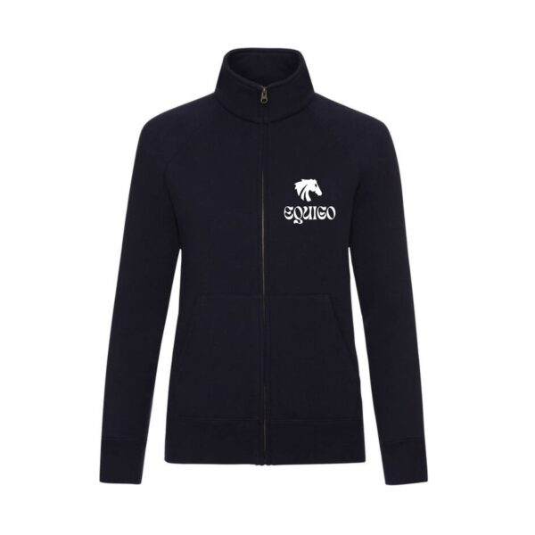 SWEAT ZIPPE SANS CAPUCHE (femme) - Equigo - Navy - SC366