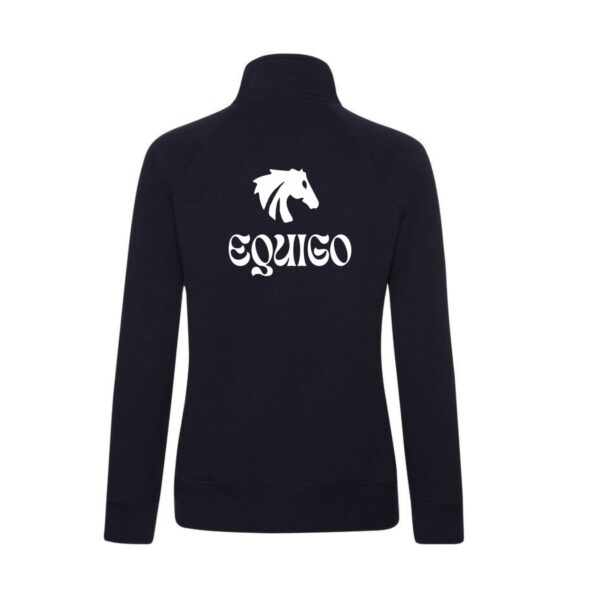 SWEAT ZIPPE SANS CAPUCHE (femme) - Equigo - Navy - SC366 – Image 2