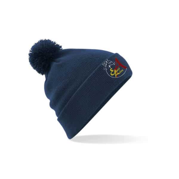 BONNET AVEC POMPOM - ASSOCIATION EQUIT LIBRE - Navy - BF426