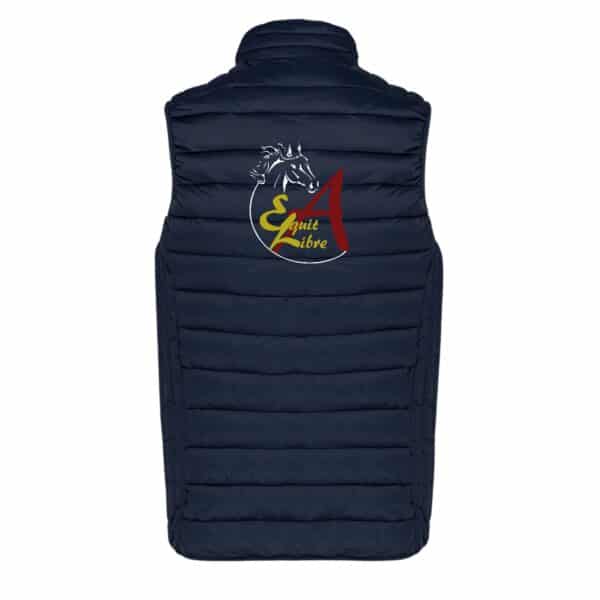 DOUDOUNE SANS MANCHES (enfant) - ASSOCIATION EQUIT LIBRE - Navy - K6115 – Image 2