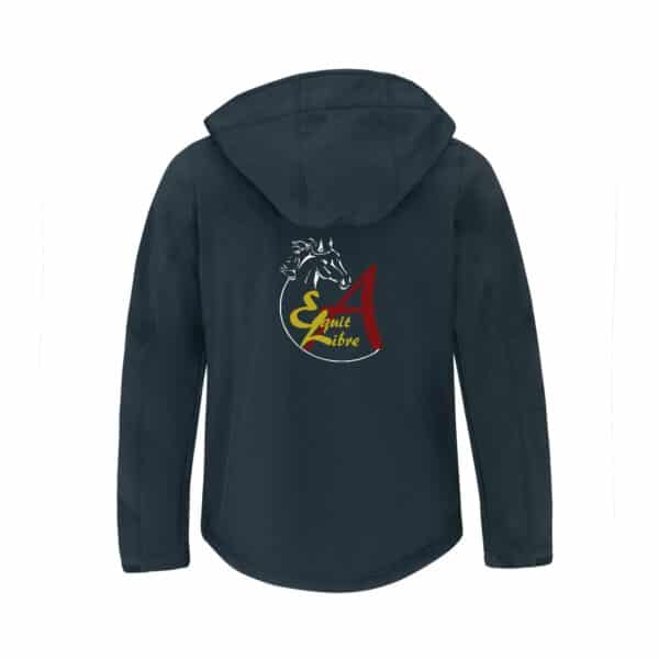 SOFTSHELL (enfant) - ASSOCIATION EQUIT LIBRE - Navy - BC651 – Image 2