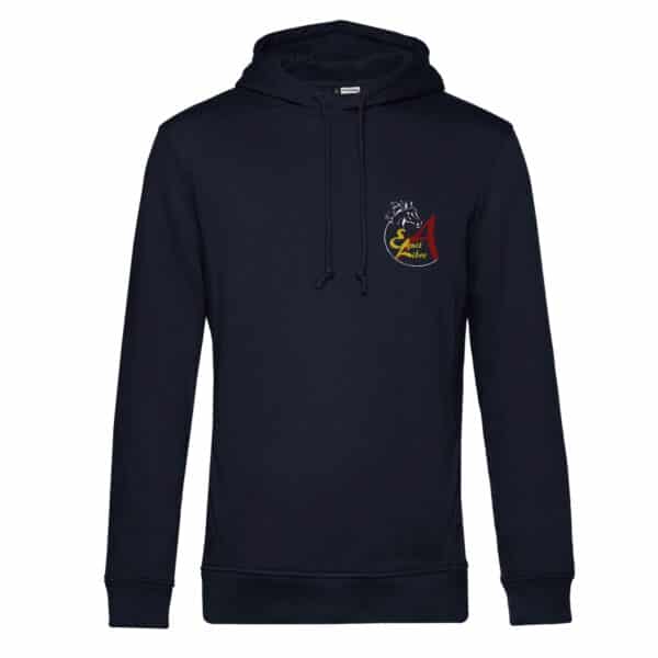 SWEAT A CAPUCHE (homme) - ASSOCIATION EQUIT LIBRE - Navy - BCU33B